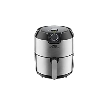 Fritadeira Elétrica sem óleo AirFry Super Inox, Arno, IFRY, Preta e Inox