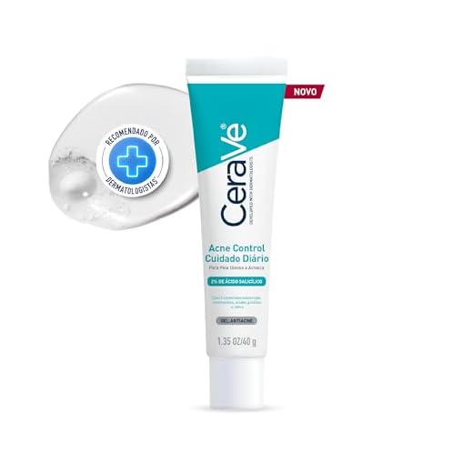 Cerave, Blend Esfoliante Acne Control Cuidado Diário com Niacinamida e Acido Glicolico, Redução Acne e Espinhas, 40ml