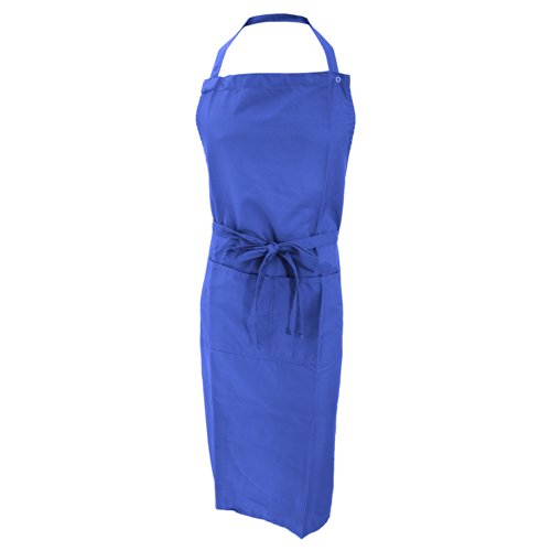 Bistro by Jassz: Latzschürze mit Tasche JG22, Größe:One Size;Farbe:Royal