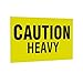 Kenco 3" X 5" Caution Heavy Fluorescent Shipping Label Stickers for Shipping and Packing -500 Adhesive Labels Per Roll