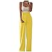 YANFANG Mujeres Sexy SóLido Chaleco Superior Empalme Pantalones Mono Mamelucos,Mono para Mujer Sin Mangas Ocasionales Primavera Verano Fiesta con Bolsillo Floral Talla Grande Playa,Amarillo,XXL