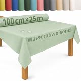 DecoHomeTextil Tischdecke Vliesstoff Rolle 1 x 25 m Salbei