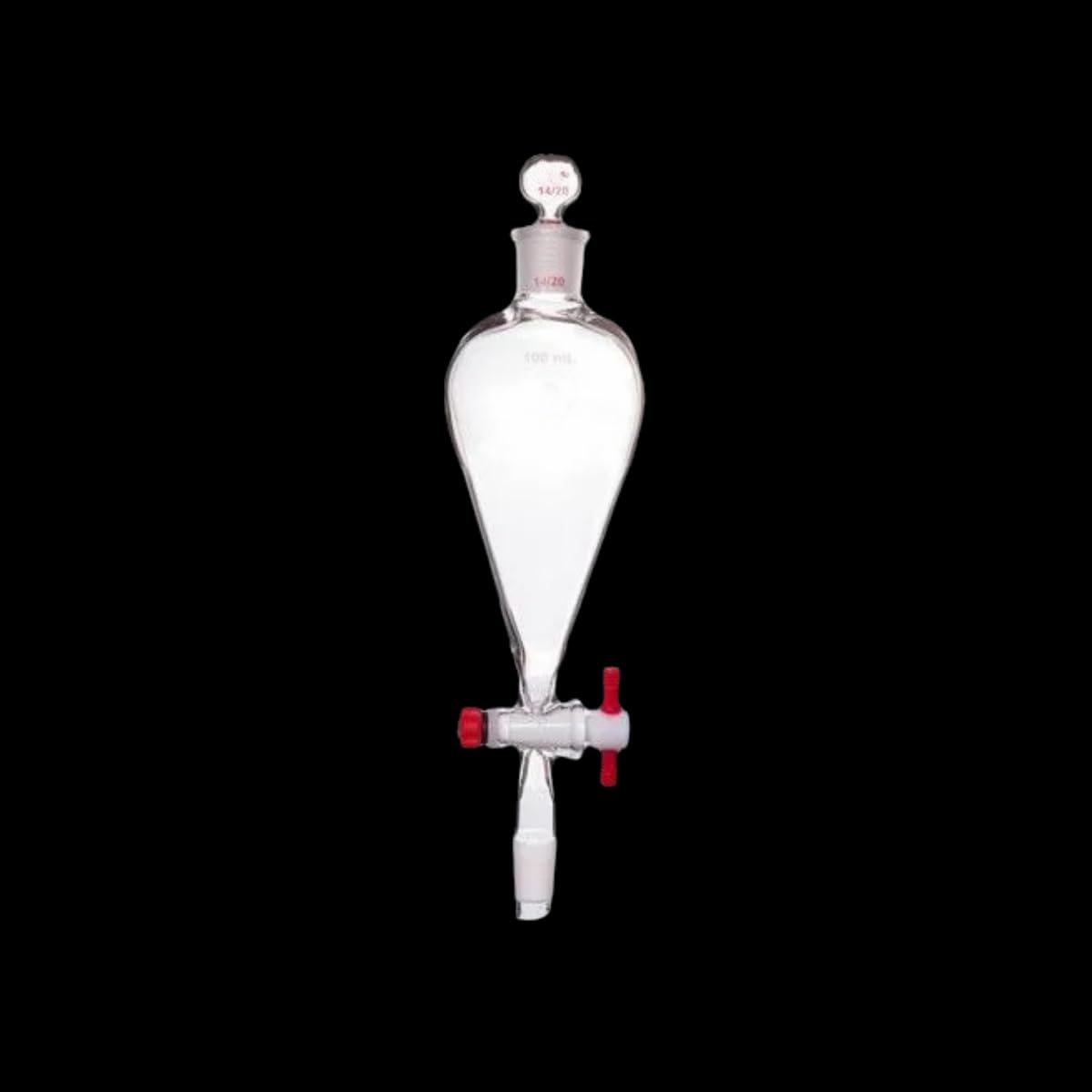 1 szt. 3000 ml 24/40 szklany reaktor cylindryczny z czterema szyjami - 3 l kolba reakcyjna z płaskim dnem i zaciskiem ze stali nierdzewnej
