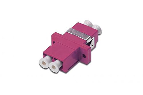 LWL Coupling - LC/LC - OM4 - Multimode - Fibre Optic - Network Technology - Colour: Purple