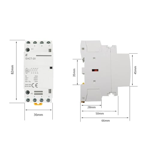 Contacteur modulaire 4 pôles 20A à configuration de contact flexible - 2