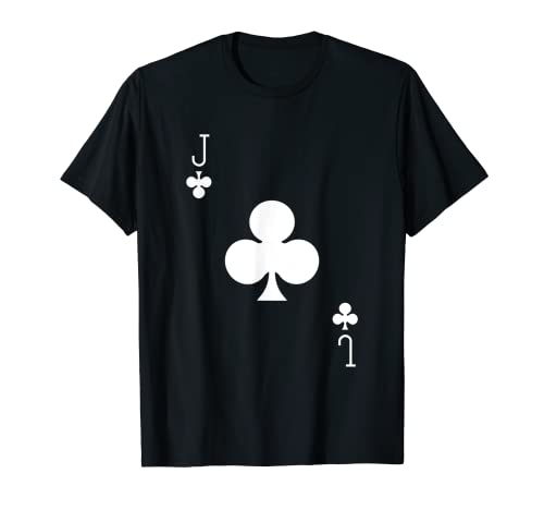 Jack of Clubs Valentines Couples Matching Blackjack Cards Camiseta