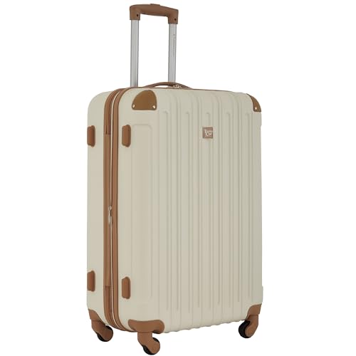 Image of Travelers Club Midtown Hardside 4-Piece Luggage Travel Set, Vanilla