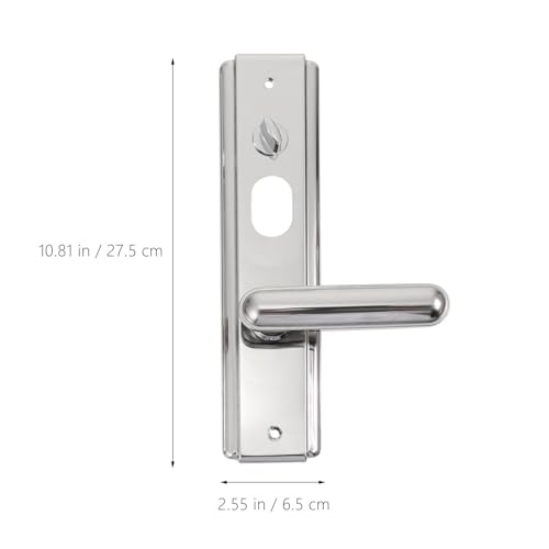 Poignée de porte intérieure facile à installer en acier argenté