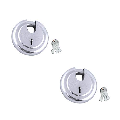 Image of Harrison JAMA LOCK-0251 PK 2 Steel 9 Levers Padlock with 3 Keys (Pack of 2)