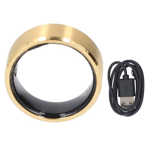 XUMIUZIY Smart Ring Health, Smart Health Ring 50M BLE 5.1 Rechargeable 18mAh Battery Wearable Fitness Ring for Women Men (#8)