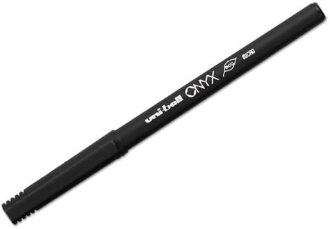 uniball Onyx Rollerball Pens, Micro Point (0.5mm), Black