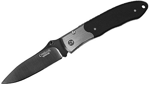 Camillus Carbonitride Titanium Folding Knife With G10 And Stainless Steel Handle, 6.75-Inch,Black #TOP4