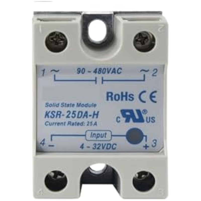 고체 릴레이 단일 위상 솔리드 스테이트 KSR-25DA 40DA 75DA 40DAE H KSR-25DA-H