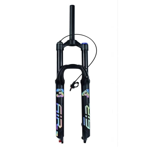 MIRODO Forcella Aria Escursione 160mm Tubo 34mm Forcella Pneumatica Mountain Bike XC 27,5/29 Tubo Dritto/conico Freno Disco QR Blocco Manuale/Remoto Smorzamento Del Rimbalzo(Straight,29/Remote)