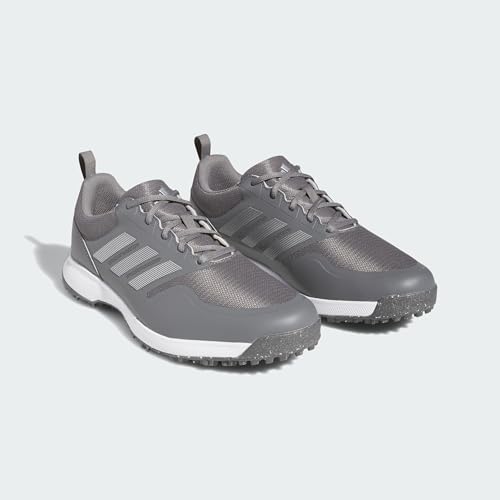 Adidas Herren Tech Response SL 3.0 Wide Golf Shoes, Grey Four/Silver Metallic/Solar Gold, 40 2/3 EU