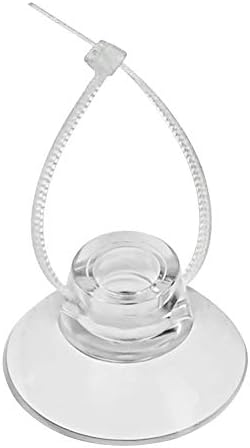 Uniclife 20 Pack Aquarium Suction Cups and 40 Pieces Adjustable Zip Ties Cables Set Fish Tank Tools for Binding Moss Holding Airline Tubing Decorations Shrimp Nests and Reptile Hammocks