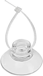 Uniclife 20 Pack Aquarium Suction Cups and 40 Pieces Adjustable Zip Ties Cables Set Fish Tank Tools for Binding Moss Holding Airline Tubing Decorations Shrimp Nests and Reptile Hammocks