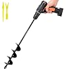 Auger Drill Bit for Planting 1.6×16.5inch Extended Length Garden Auger Spiral Drill Bit for Planting Bulbs Flowers…