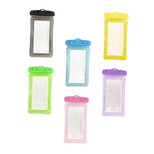 Hemoton 6pcs Mobile Waterproof Bag Cell Phone Dry Bag for Mobile Phone Protective Phone Pouches Waterproof Holding Bag for Phone Underwater Phone Bag Phone Dry Bag Water Bag PVC