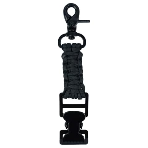 KUNN Single-head Tactical Glove Clip Holder Work Glove Holder Clip for Tactical Backpack, Tool Belt, Hiking Bag Black Cover