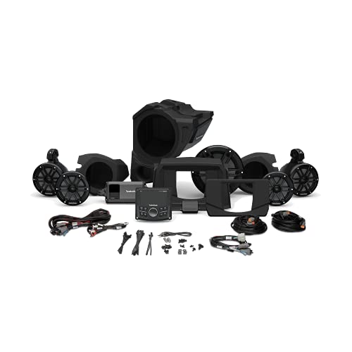 Rockford Fosgate Rzr14-Stg4 Audio Kit: Pmx-2 Receiver, 800-Watt Amp, M1 Series Color Optix Multicolor Led Lighted Front Speaker, Subwoofer & Rear Speaker Kit For Select Rzr Models (2014-2021) #TOP2