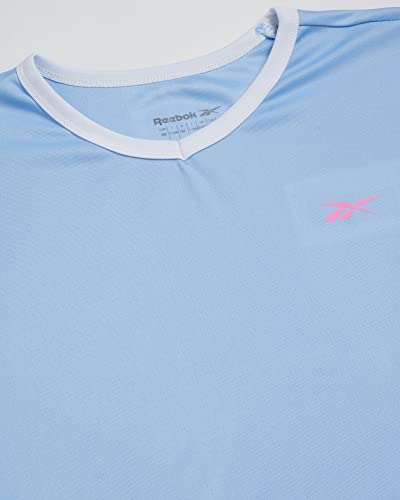 Reebok Girls’ Active Skirt Set – 2 Piece Performance T-Shirt And Tennis Skort – Butterfly Scooter Skirt With Liner (7-12), Size 10, Powder Blue #TOP2