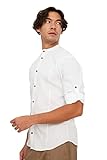Obermaterial: Synthetik Trendyol weißer männer richter kragen bengalin kuplu super slim fit hemd, weiß,