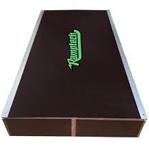 Ramptech Manual Pad 10 بوصة طويلة x 32 بوصة واسعة x 5 طويلة - مقاومة للعوامل الجوية، شديدة التحمل داخلية وخارجية DIY Skateboard Pad Kit - وسادات ماني المحمولة مع حواف فولاذية مجلفنة وجسم خشبي HDO