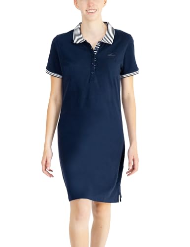 Breizh Ocean - Robe Polo Femme LAMBALLE, Robe Manche Courte 100% Coton - Disponible du XS au 4XL