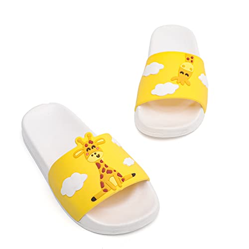 Image of MEMON Toddler Little Kids Dinosaur Beach /Pool /Shower Slides /Anti-Skid Home Bath Slippers /Cute Summer Outdoor Shoes for Girls and Boys