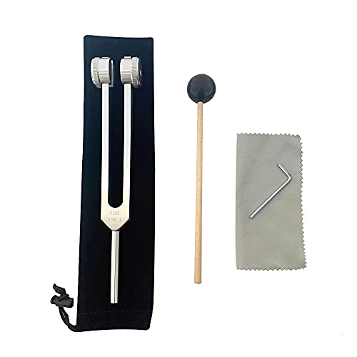Om 136.1 Hz Tuning Forks For Healing Chakra Tuning Forks Weighted Angel Tuning Forks Medical Sonic Slider Tuning Fork 136.1Hz Frequency Generator For Healing Yoga #TOP30