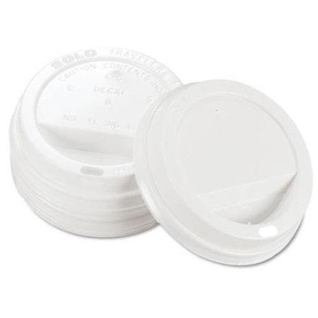 SOLO TLP316-0007 White Traveler Lid for SSP and Bare Paper Hot Cup - 4 Packs of 100 (400 Lids Total)
