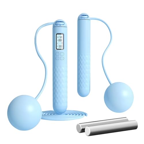 縄跳び エア縄跳び 2WAY 重い 无?跳? 有酸素運動 カウント機能 カロリー表示 ダイエット用 長さ調節可能 大人 子供 男女兼用 室内 屋外 エクササイズ トレーニング用