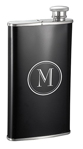 Personalized Visol Edian 4oz Hip Flask with Built-in Cigar Holder with Free Engraving (M)
