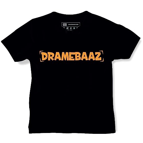 Image of Be Awara Round Neck Half Sleeves 100% Cotton Printed T-Shirt Kids, Comfortable Tshirts for Kids with Cool Prints, Everyday Casual Wear for Boys & Girls, Unisex