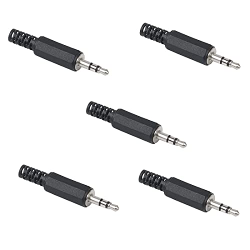 Pack de 5 Conectores Jack 3.5mm Macho TRS para Reparación miniatura 1