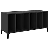 【Fonctions multiples :】 Ce meuble de rangement pour disques peut également être utilisé comme meuble TV, armoire latérale dans le salon ou meuble de classement dans le bureau.