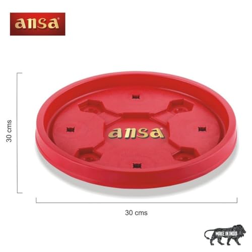 Image of Ansa Gas Cylinder Trolley with 4 Smooth Wheels | Heavy-Duty, Long Lasting LPG Cylinder Stand | Durable & Convenient Kitchen Gas Trolley for Everyday Use (Red)