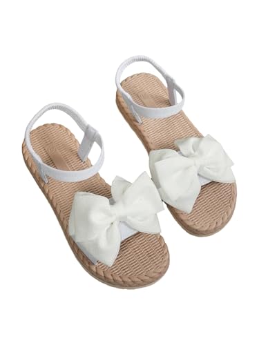 Image of Verdusa Women's Bow Knot Flat Sandals Open Toe Ankle Strap Vacation Sandals