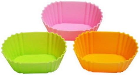 Oval Shape Silicon Food Cup for Bento Box 3pc