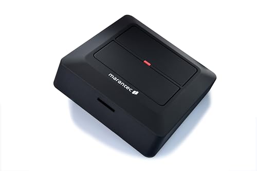Marantec Digital 520 Wandsender 868 MHz, 2-Kanal Drucktaster für Marantec Garagentorantriebe, Schwarz