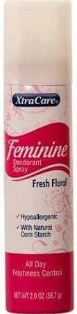 Feminine Women Deodorant Spray 2 OZ. Fresh Floral Keep Fresh All Day.