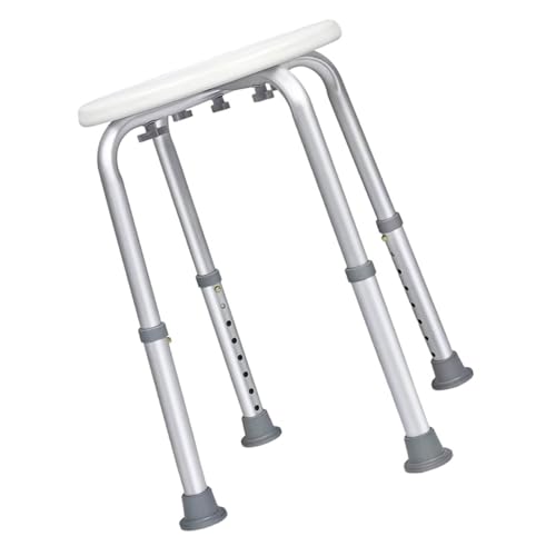 TIDTALEO 防滑足パッド付き浴室椅子 高齢者 障害者用バススツール 安定設計 シャワーチェア 室内シャワーブース対応 滑り止め座面付き