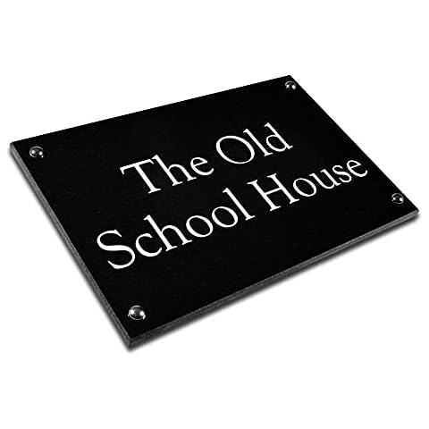 Personalised Granite Black House Signs Cover
