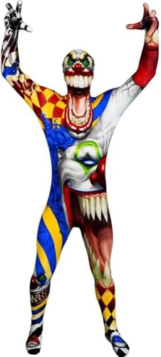 Morphsuits Men's Monster Scary Clown Skinsuit, Large (MLMSCL)