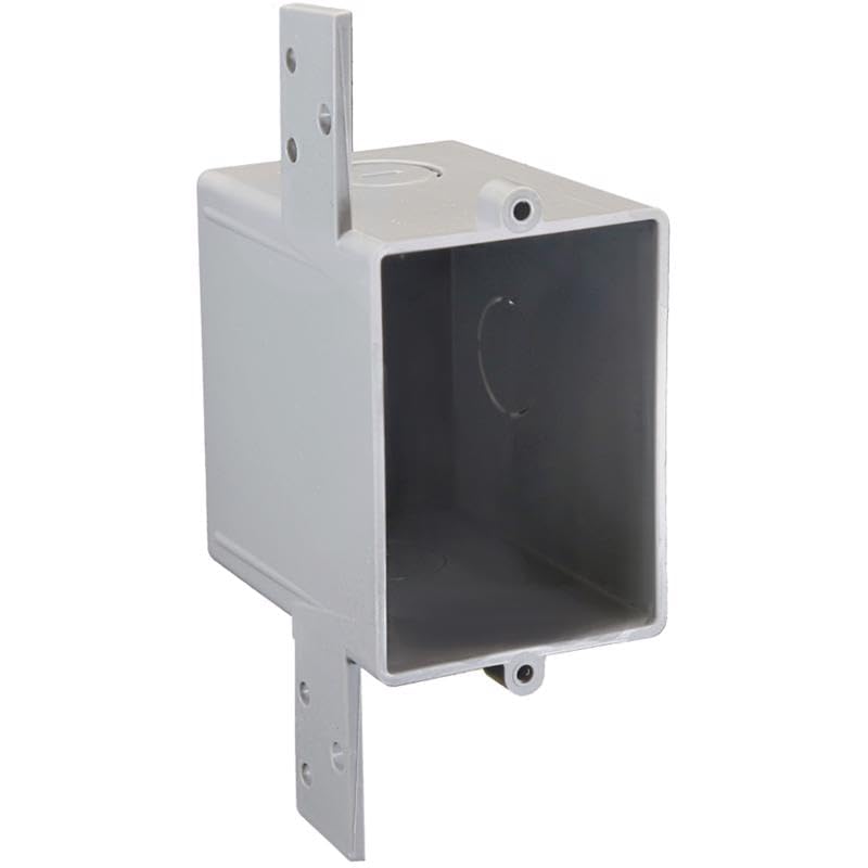 新品 SINGLE STAND BOX JAKCKET CLANE (2227 Cantex 3012619 16 cu. in. Work Rectangle PVC 1 Gang Outlet Box