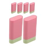 BAZEITFLOW Leere Deodorant Stick Behälter 20g Wiederverwendbare Kunststoff Rouge Probenfläschchen Nachfüllbare Balsam Tuben Kompakte Selbstgemacht Kosmetik Verpackung 6 Stück Tiefrosa