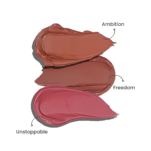 Image of LAMIOR Boy Trap Whipped Velvet Liquid Lipstick: Matte,Transfer-Proof,12+ Hour Wear|Hydrating,Blurring Full Coverage,Lightweight|Enriched with Avocado & Jojoba Oil|Vegan|Pack of 3 - 15 ml Each