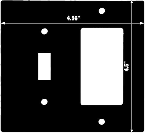 Miniatura 10 de Decorative Wall Switch Cover Plate - American Flag Decor Switch Plate - Wooden Finish Great for Porch and Patriotic Gift With Reds, Blues, and