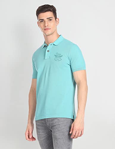 Image of U.S. Polo ASSN. Printed Polo T Shirts for Men - 100% Cotton, Half Sleeves Mens Tshirt